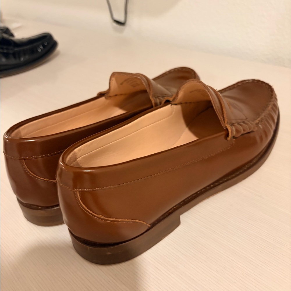 J Crew Winona Penny Loafers in Brown Leather - Women’s Size 9 - Picture 4 of 8